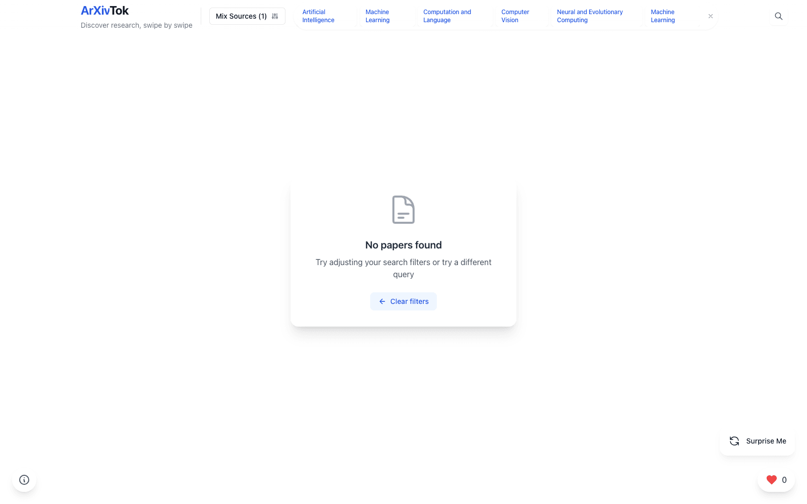 ArXivTok — A TikTok-style feed for academic papers.